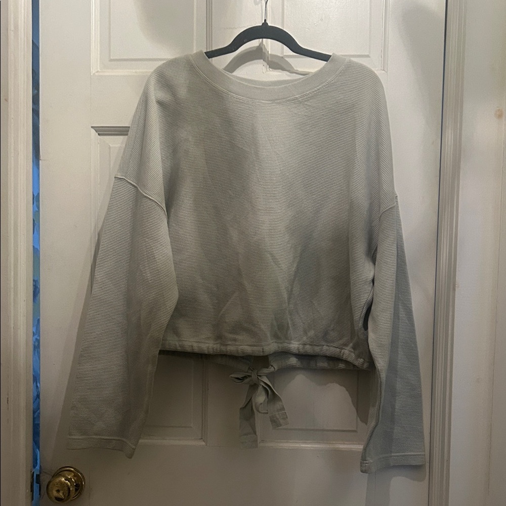 Fabletics Light Green Sweatshirt